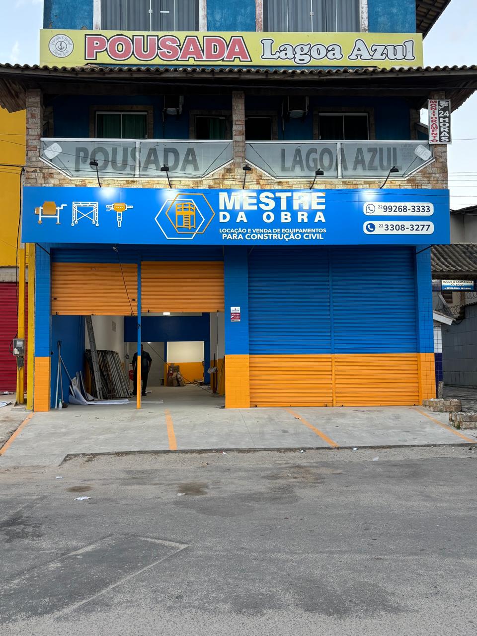 Fachada da loja Mestre da Obra em São Pedro da Aldeia, RJ